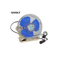 Oto Vantilatör Çap 18 Cm Mandallı Döner Başlıklı 12v Araç Içi Fan