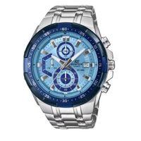 Casio EFR-539DE-2AVUDF Edifice Quartz Çelik Gri Mavi Kadran 50 mm Erkek Kol Saati