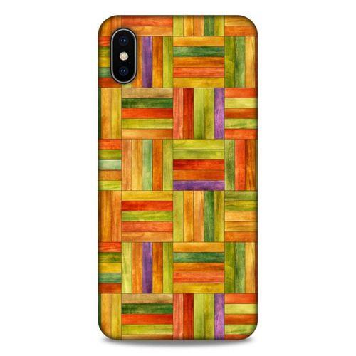 Lopard Apple iPhone XS Max Uyumlu Kılıf Wood'X (50) Shockproof Kılıf Desenli