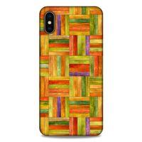 Lopard Apple iPhone XS Max Uyumlu Kılıf Wood'X (50) Shockproof Kılıf Desenli