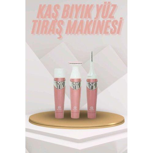 Yüz Kaş Ve Tüm Vücut Epilasyon Aleti 3 Başlıklı Hassas Ciltlere Uygun Epilatör