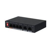 DAHUA PFS3006-4ET-60 4 PORT 10/100 + 2 PORT 10/100 UPLINK 250 METRE 60W POE METAL KASA SWITCH