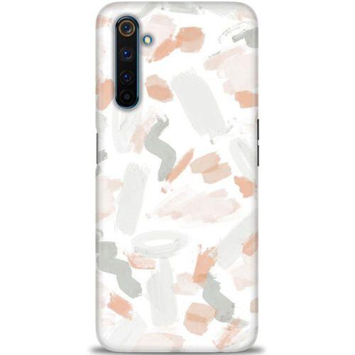 Realme 6 Pro Kılıf HD Baskılı Kılıf - Fırça Darbeleri + Tam Ekran Koruyucu
