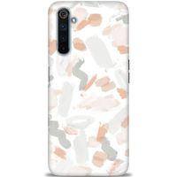 Realme 6 Pro Kılıf HD Baskılı Kılıf - Fırça Darbeleri + Tam Ekran Koruyucu