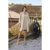 Çiçek Desenli Önü Düğmeli Sabahlık Takımı