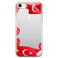 Apple iPhone 7 Kılıf Balonlar Türkiye Bayrağı Arka Kapak Koruma Desenli Full Koruyucu