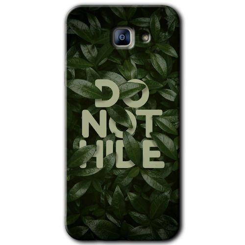 Galaxy A8 2016 Kılıf HD Desen Baskılı Arka Kapak - Do Not Hide + Kırılmaz Cam