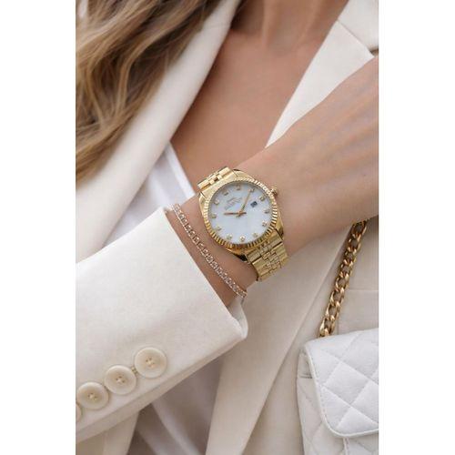 Slazenger Yeni Sezon Elite Model 50 Mt Suya Dayanıklı Bileklik Hediyeli Kadın Kol Saati VS.BLKT.0907