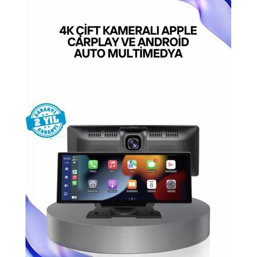 Renault Megane, Clio, Symbol, Captur, Toyota Corolla, Yaris, C-hr, Ford Focus, Fiesta Uyumlu Kablosuz Carplay Multimedya 10.26” Dokunmatik Ekran