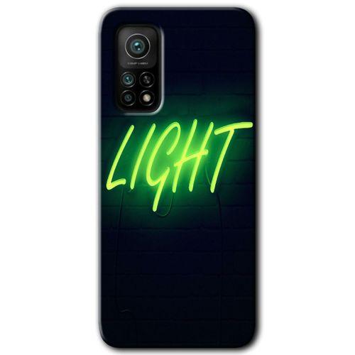 Xiaomi Mi 10T Pro HD Baskılı Kılıf + 9D Tam Ekran Koruyucu - Neon İnscription