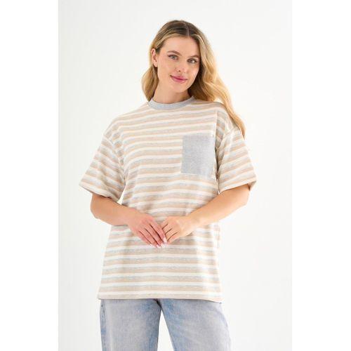 ALEXANDERGARDI Cep Detaylı Çizgili T-shirt