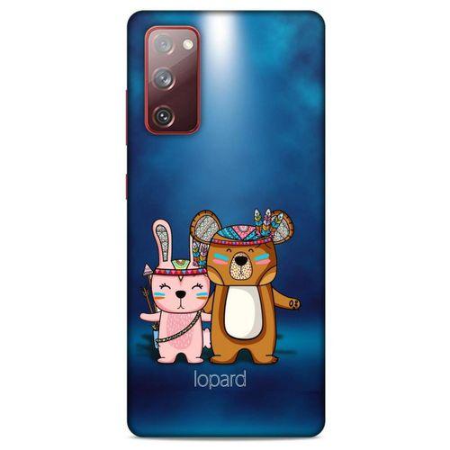 Samsung Galaxy S20 Fe Kılıf FunnyMaX (2) Kabı Lacivert Beyaz