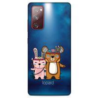 Samsung Galaxy S20 Fe Kılıf FunnyMaX (2) Kabı Lacivert Beyaz