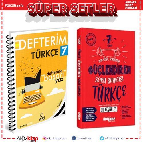 Arı 7.Sınıf Türkçe Defteri ve Ankara Soru Bankası Seti 2 Kitap