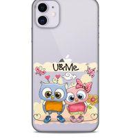 Zoologix (68) Apple iPhone 12 Mini Şeffaf Kılıf Silikon Desenli