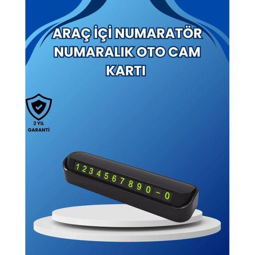 Fosforlu Araç İçi Park Numaratörü – Gece Görünümlü Şık Çözüm