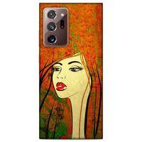 Lopard Samsung Galaxy Note 20 Ultra Uyumlu Kılıf Sürreal Yüzler ♀ (30) Silicone Case Desenli