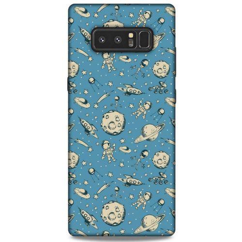 Samsung Galaxy Note 8 Uyumlu Kılıf Mavi Delisi (27) Tasarımlı Kılıf Yıldız
