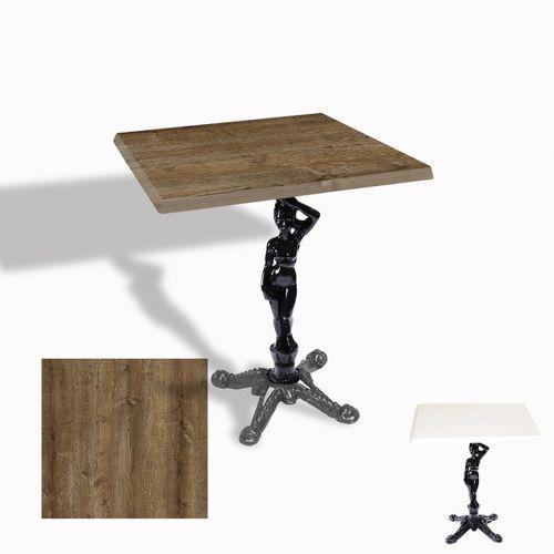 Dockers Çipa 1003 Döküm Ayak Kare Masa 70X70 cm - (Werzalit, Wermodin ve Allzalit Tabla) - Canyon Hidalgo