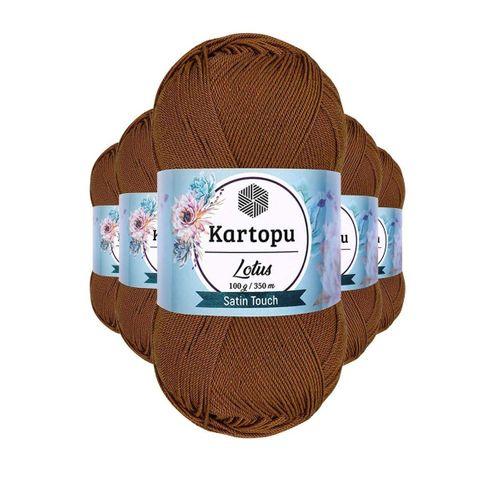 5 Adet Lotus Bikini Büstiyer Bluz Örgü İpi  K840 Koyu Hardal