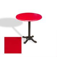 Dockers Çipa Döküm Ayak Yuvarlak Masa Çap 90cm - (Werzalit, Wermodin ve Allzalit Tabla) - Kırmızı