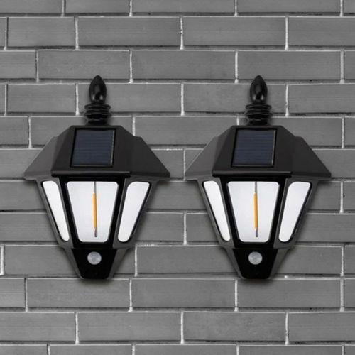 2'li Solar Cob Led Sensörlü Duvar Lambası