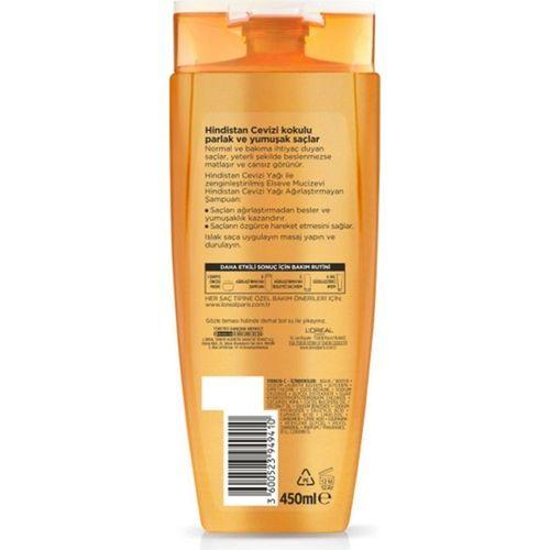 L'Oréal Paris Elseve Mucizevi Hindistan Yağı Ağırlaştırmayan Besleyici Şampuan 450 ml