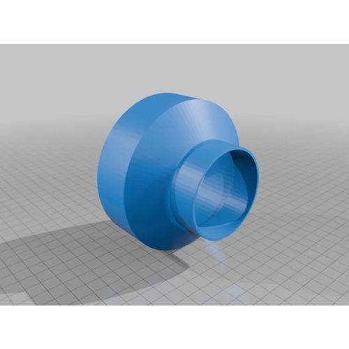 4 İnç Toz Toplama Portundan 2 1/4 Shop Vac Hortum Adaptörü 3D Baskı (Bu ürün Sadece Plastik parçadır - Almadan Önce Soru Sorabilirsiniz)