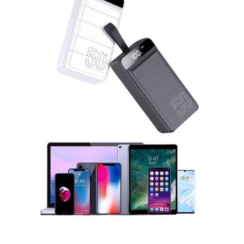 Hızlı Taşınabilir 50.000 Mah Powerbank Led Ekran Android Ve İos Uyumlu Yeni Nesil