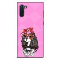 Animax Kurdelalı Spaniel Samsung Galaxy Note 10 Kılıf Desenli Silikon