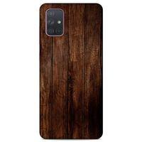 Lopard Samsung Galaxy A71 Uyumlu Kılıf Wood'X (5) Koruma Kabı Baskılı