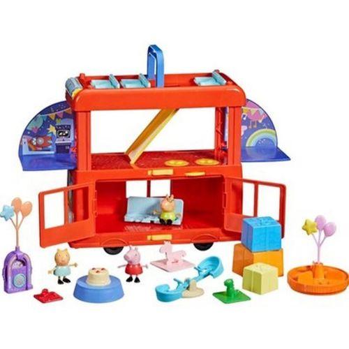 Peppa Pig 2'si1 Arada Parti Otobüsü Eğlenceli ve Renkli Oyun Seti