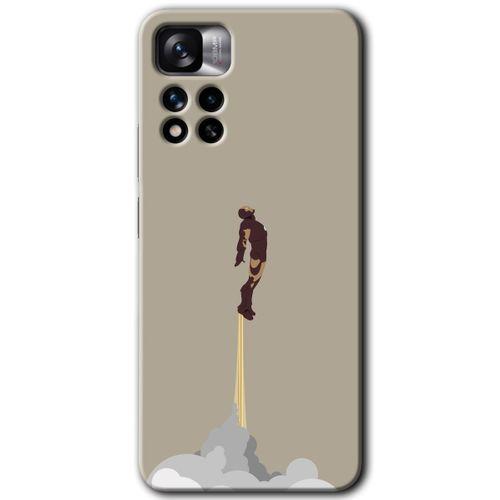 Potkal Hediye Fabrikası Xiaomi Redmi Note 11 Pro Plus 5G Kılıf HD Desen Baskılı Arka Kapak - Yarım Mermer