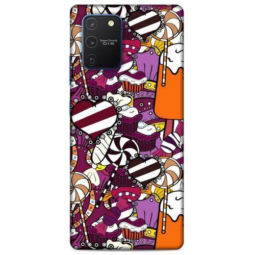 Lopard Samsung Galaxy S10 Lite Uyumlu Kılıf Soyut Sanat (32) Desenli Soft Silikon Kılıf