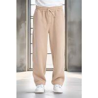 Baggy Kalıp 3 İplik Şardonlu Erkek Eşofman Altı - Bej