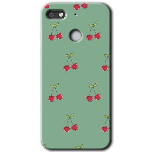 General Mobile GM 8 Go HD Baskılı Kılıf + 9D Tam Ekran Koruyucu - Kiraz Berry