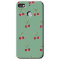 General Mobile GM 8 Go HD Baskılı Kılıf + 9D Tam Ekran Koruyucu - Kiraz Berry