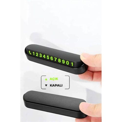 Araç İçi Numaratör Numaralık Torpido Üstü Açılır Kapanır Telefon Numarası Bırakma