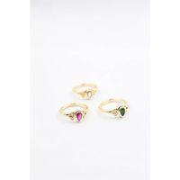 6'lı Taşlı Yüzük Seti - Altın