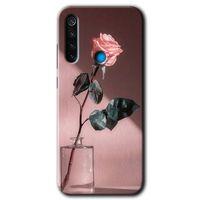 Xiaomi Redmi Note 8 Kılıf HD Desen Baskılı Arka Kapak - Retro Gül