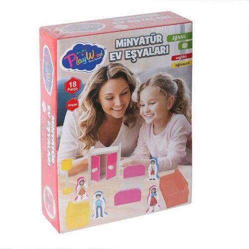 Çocuk ONY-407 Ahşap Minyatür Ev Eşyaları -Onyıl Oyuncak