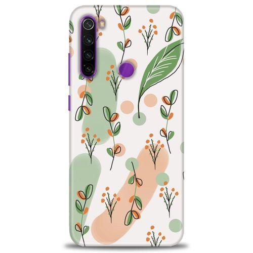 Xiaomi Redmi Note 8 Kılıf HD Baskılı Kılıf - Flower Pattern + Tam Ekran Koruyucu