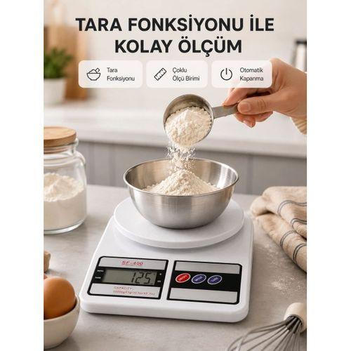 Hassas Dijital Mutfak Tartısı 1g Doğruluk, Lcd Ekran, Otomatik Kapanma Yeni Nesil