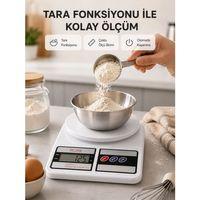 Hassas Dijital Mutfak Tartısı 1g Doğruluk, Lcd Ekran, Otomatik Kapanma Yeni Nesil