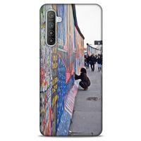 Oppo Realme XT Kılıf Almanya (40) Fit Silikon Kılıf Berlin Duvarı