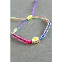 Papatya Makrome İp Bileklik