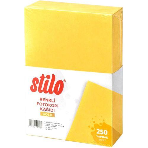 STİLO A4 RENKLİ FOTOKOPİ KAĞIDI 250 'li 80 gram GOLD