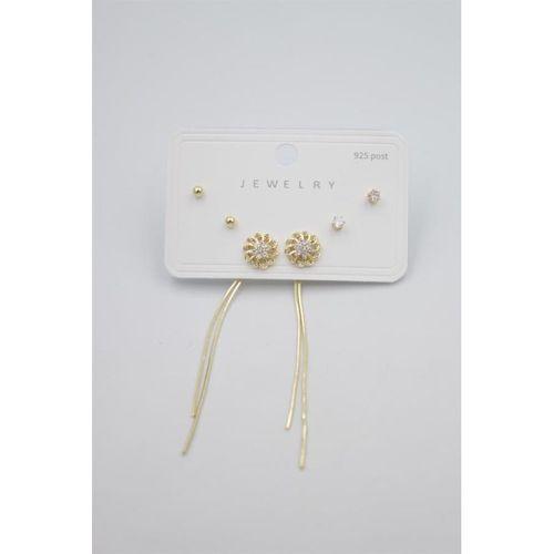 Çoklu Set Küpe - Altın