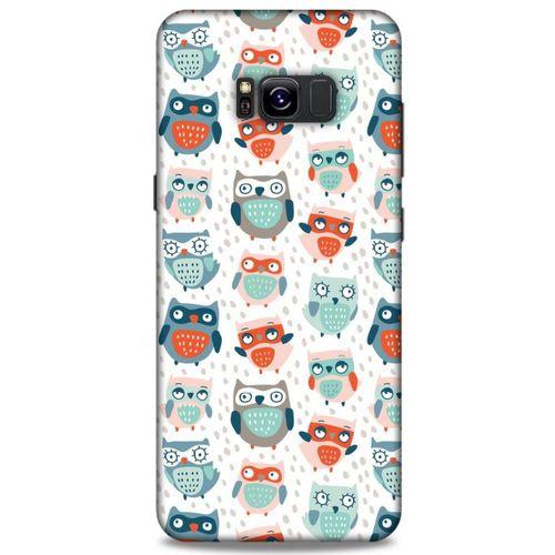 Baykuşlar (16) Desenli Silikon Kapak Telefon Kabı Samsung Galaxy S8 Plus Kılıf