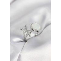 Gümüş Renk Kutup Yıldızı Model Kadın Yüzük